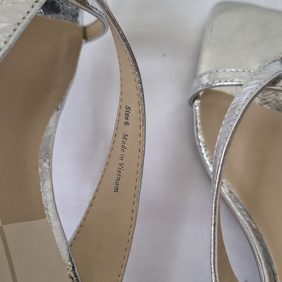 Dolce vita Brevel Heels Silver Distressed Leather size 6 - Picture 5 of 5